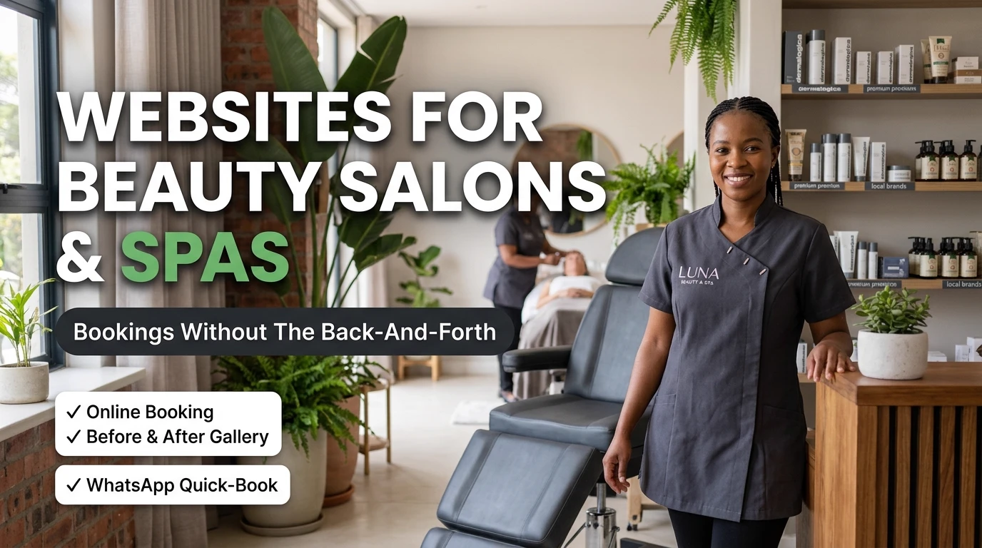 Websites for beauty salons and spas — bookings without the back-and-forth